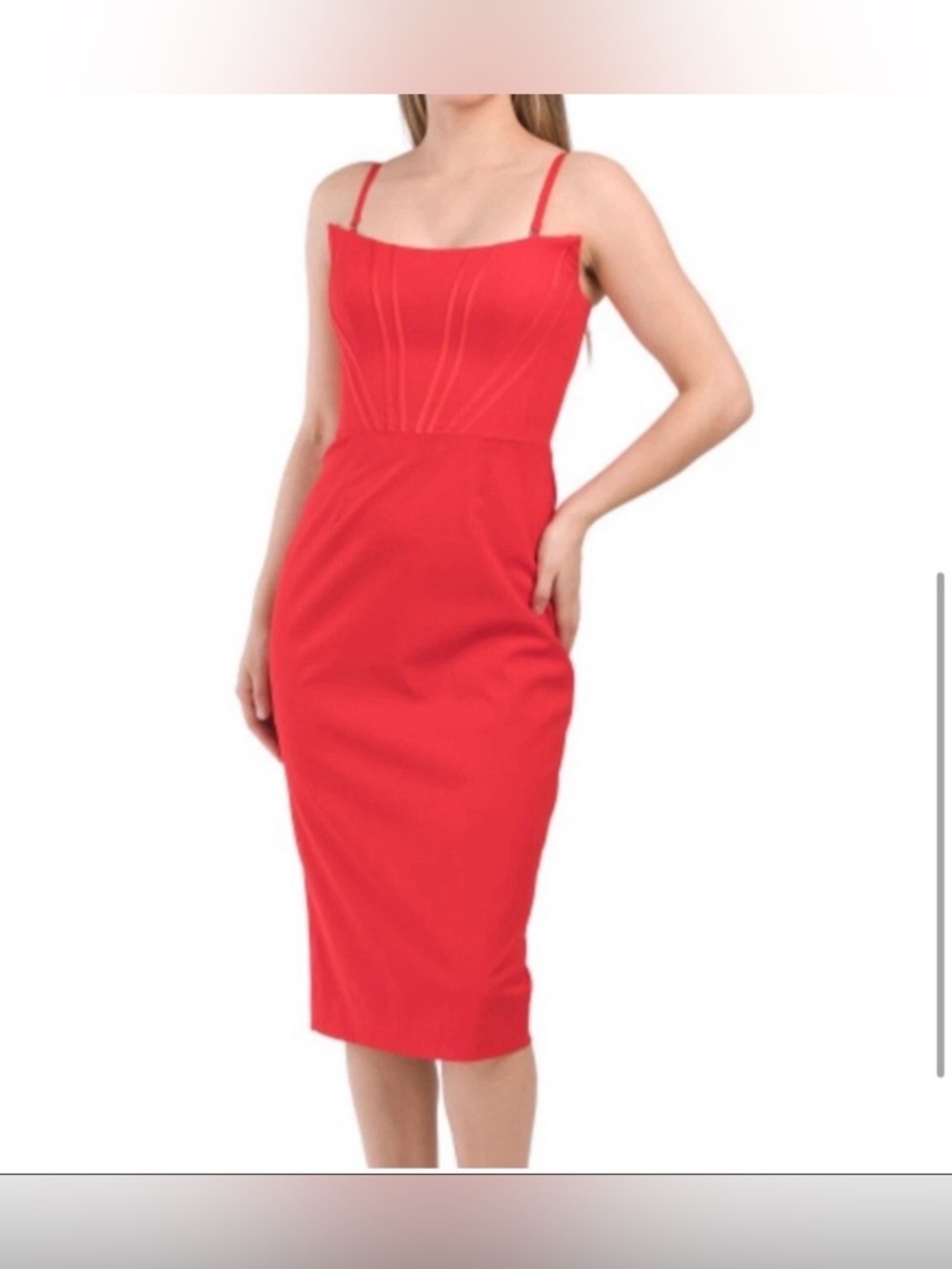 NWT Dress the Population Cosette Convertible Strap Sheath Dress Size XXL